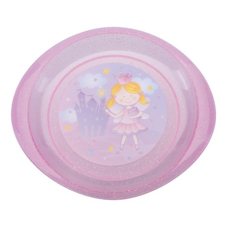 Children's “Princess” plate, diameter 18 cm, for second dishes, from 4 months, Mix colors-3