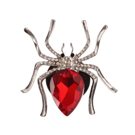 Decoration in a car deflector, spider, flavor, 5.4 × 5.4 cm, red
