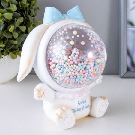Night -night "Bunny" LED from batteries beige 9x14x14 cm Risalux