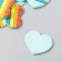 Decor for creativity rubber "Hearts" set 15 pcs mix 3x3.5 cm