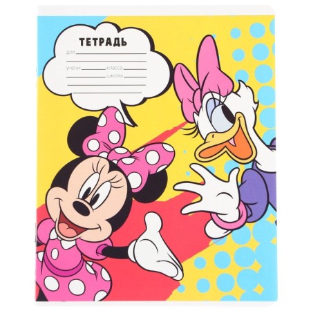 Notebook in a cage 24 sheets, 5 types of mix, cover coated paper, Minnie Mouse-9