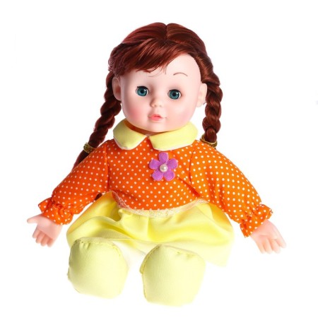 Soft doll "Sonya" 30 cm, with sound, in a dress-1