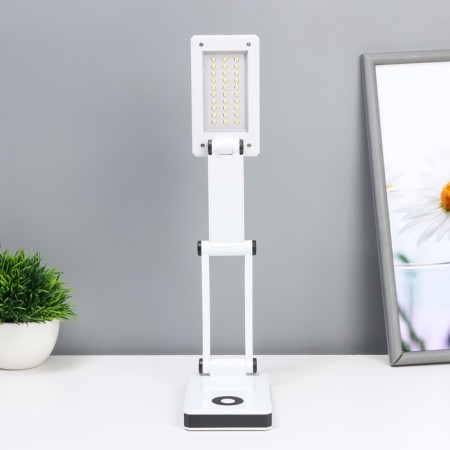 Folding table "Modern" 30XLED from bat./USB white-black. 24x7x12.5 cm Risalux-8