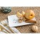 Ceramic "Love" dish, 20.5 x 12.5 x 1.8 cm, white color