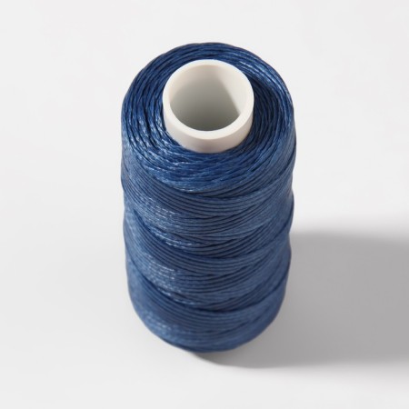The threads are waxed, flat, 150d/16, 0.8 mm, 50 ± 2 m, dark blue color-2