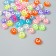 Beads for creativity Plastic "White Smiley on color" set of 20 g 0.5x1x1 cm