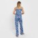 Female pajamas (T -shirt, pants) Indigo color, size 42