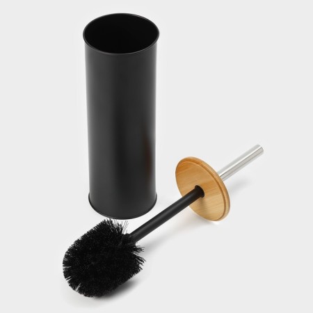 Bamboo toilet brush savanna bamboo, 9.5 × 38 cm, black color-3