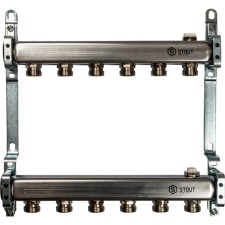 Collector Stout SMS 0923 000006, stainless steel for radiator wiring 6 outputs