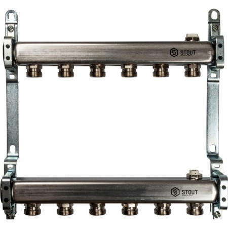 Collector Stout SMS 0923 000006, stainless steel for radiator wiring 6 outputs