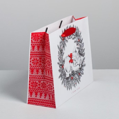 Laminated horizontal package "New Year's kitten", MS 23 x 18 x 8 cm, New Year-1