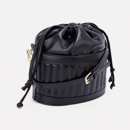 Cross-Bodi bag, cord department, black color-1