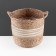 Storage basket with handles "Java", D280 S280 B260, natural, white
