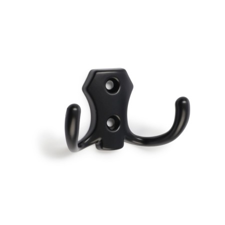 Hook furniture tundra KM201BL, two -rod, black color