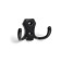 Hook furniture tundra KM201BL, two -rod, black color