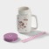Ceramic mug with a metal lid and a unicorn tube, 450 ml, color mix