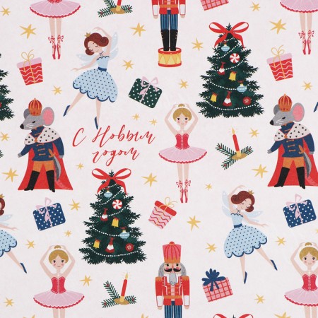 Double -sided craft "New Year's Nutcracker", 70 x 100 cm, New Year-2