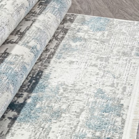 Rectangular carpet Kardolen Marmaris, size 145x300 cm, color Gry/Blue-2