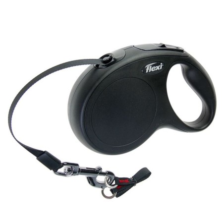 Roulette Flexi New Classic M (up to 25 kg) tape 5 m, black