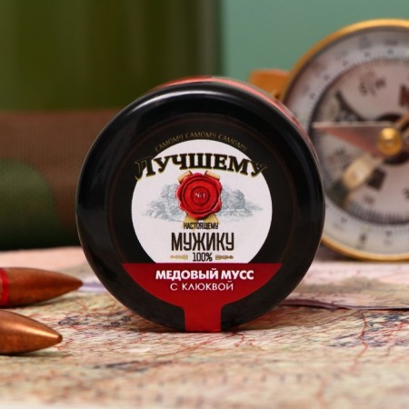 Honey mousse "best man" with cranberries, 30 g-1