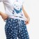 Female set (T -shirt, trousers) sailor, white color, size 42