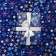Glossy packaging paper “Blue snowflakes”, 70 x 100 cm, New Year