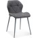 Stol on a metal frame Wald Metal/Ecokuzha, Gray/Gray 46x52x75 cm