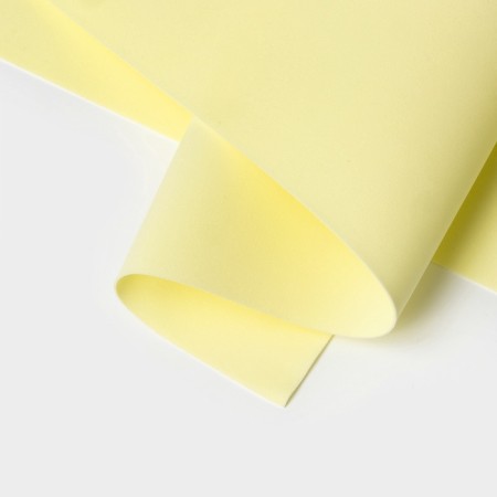 Foamiran Iranian, 60 × 70 cm, thickness 0.8-1 mm, lemon/114-2