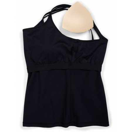 Sports female T -shirt, size XS, black color-5