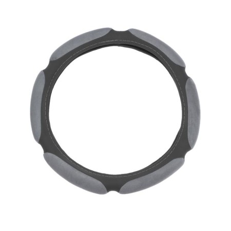 Braid to the steering wheel Torso, velor, size 38 cm, gray-6