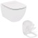 Sitting and Ideal Standard Tesi T352701 toilet cover, thin, with microlyff