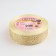 Kapron tape with embossing "Figure snowflakes", 25 mm × 23 ± 1 m, beige/gold color