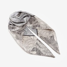Women's scarf minku rr 90*90 cm, gray color