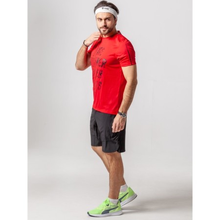 Sports T -shirt male ise, size 48, red color-12