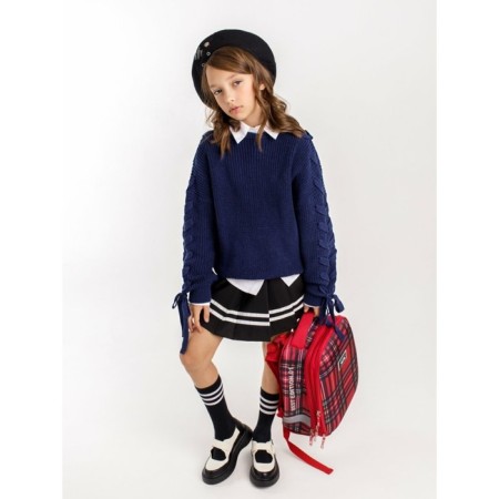 Свитер для девочки Amarobaby Knit Wear, рост 140 см, цвет синий-11