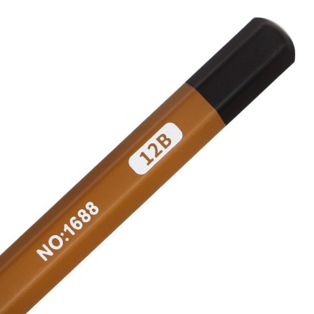 Coal black pencil 12V, brown body-2
