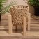 A set of wicker pots, 3 pcs 29x29x22 cm, col. Light beige