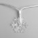 Garland "thread" 3 m with nozzles "Big Snowflakes", IP20, transparent thread, 20 LED, glow of multi, AAH3