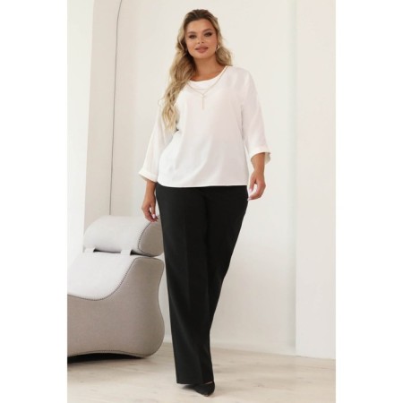 Female blouse, size 48, white color-5