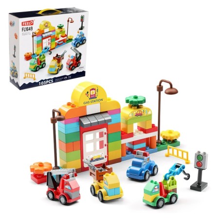 Designer city "Stuffing", 105 parts