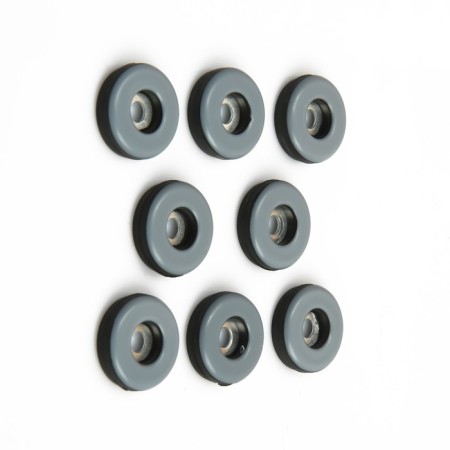 Furniture round tundra, d = 25 mm, 8 pcs., Polymer, gray color-4
