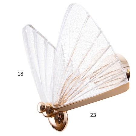 Lamp 2133/1W LED 5W gold 22x14x24 cm-7