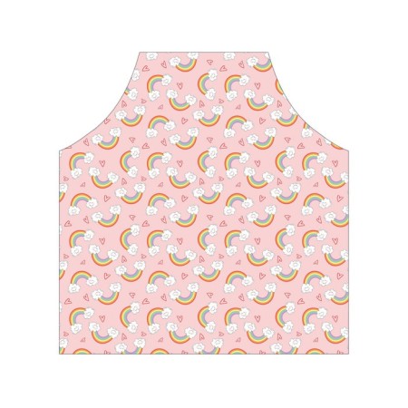 Apron kitchen with a photo print "Vanilla Rainbow", adjustable, size OS-2