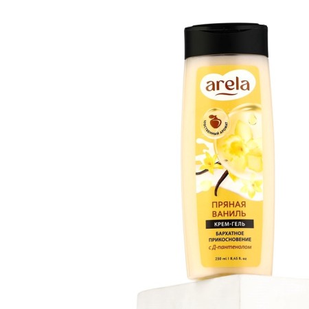 Arela shower cream gel, 250 ml, spicy vanilla aroma-9