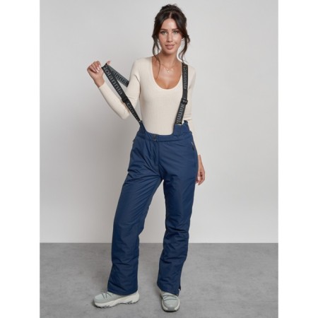 Semi-combinezone ski insulated female winter, size 50, dark blue color-12
