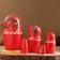 Nesting doll "Avdosya", red dress, 5 puppet, 18 cm