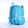 Baby backpack on lightning, 2 outer pockets, blue/yellow color