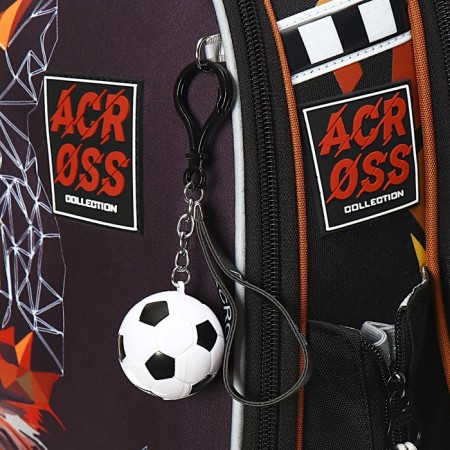 Frame backpack 35 x 26 x 14 cm, filling: bag, Across 490, black/blue 23-490-7-10