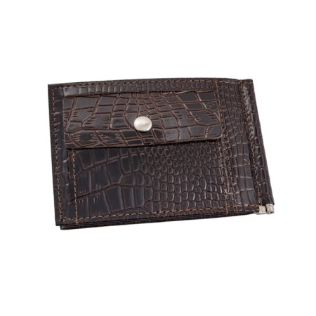 Build clamp, coins, crocodile, brown color-2
