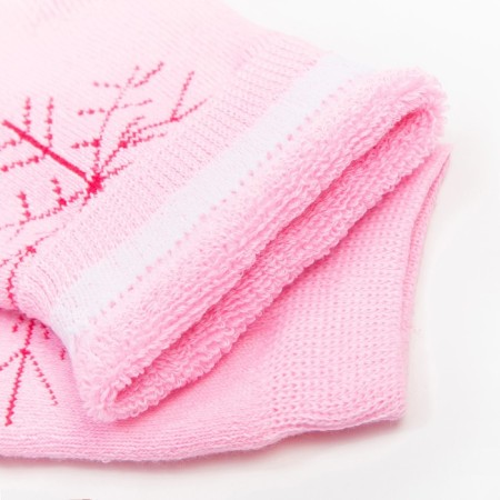 Women's socks "Snowflake", light pink color, size 23-25-3